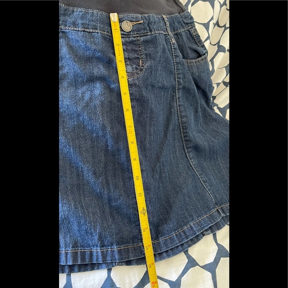 🌈 3/$40  Maternity Jean Skirt L - Picture 6 of 6